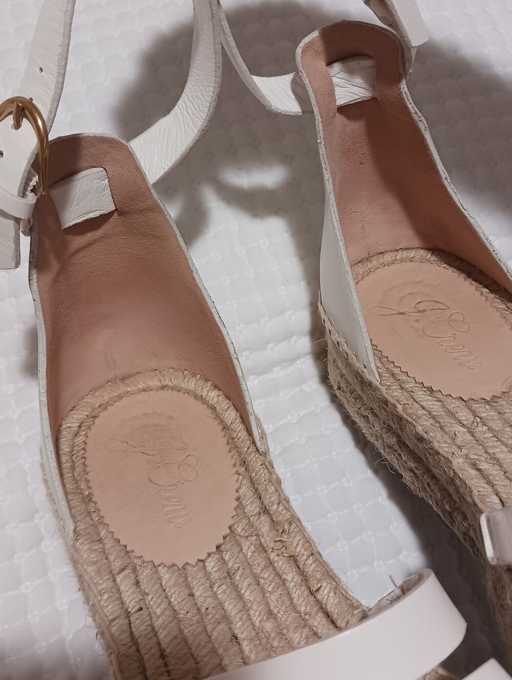 J. Crew Grace Leather Gladiator Espadrille Sandal 9/9.5 - Picture 7 of 13